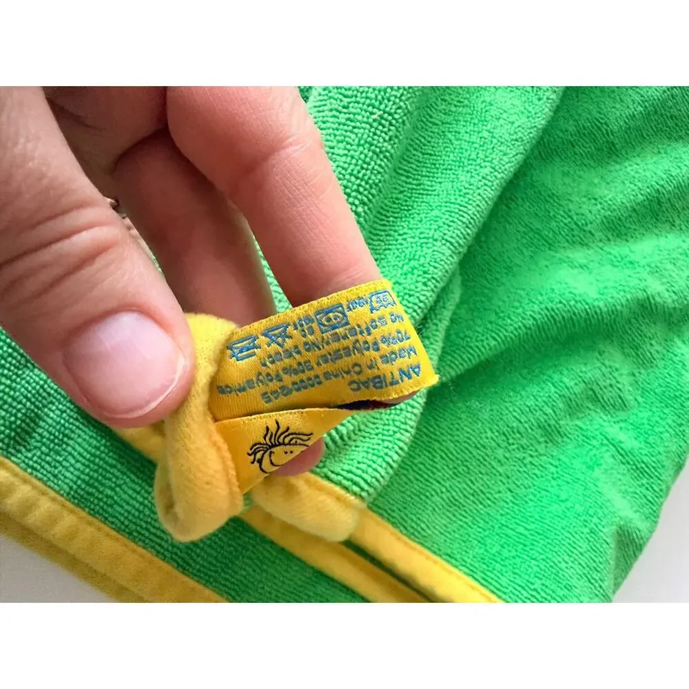 Norwex Kids Towel - Super Absorbent Apple Green with Yellow Trim